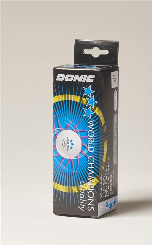 Donic 3-Star White 40+ Balls