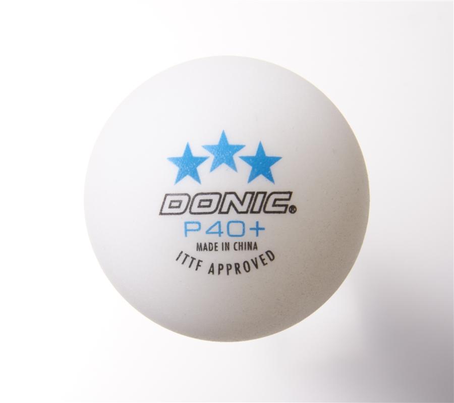 Donic 3-Star White 40+ Balls