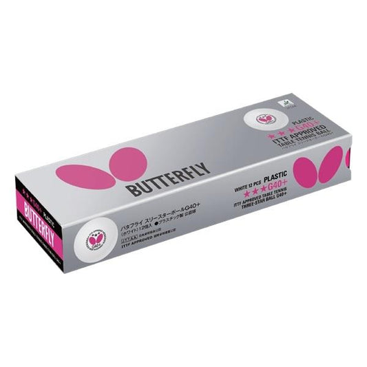 Butterfly 3-Star Ball G40+ 12pk